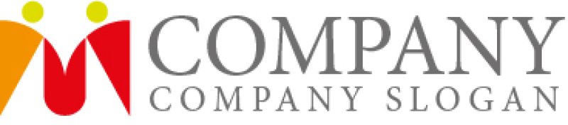 画像6: 人・M・花・ペア・友情・協力・アルファベット・ロゴ・マークデザイン1104 (6)