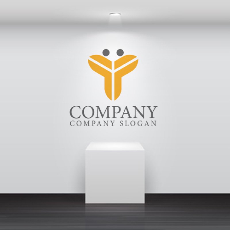 画像4: 羽・Y・人・友情・ロゴ・マークデザイン1107 (4)