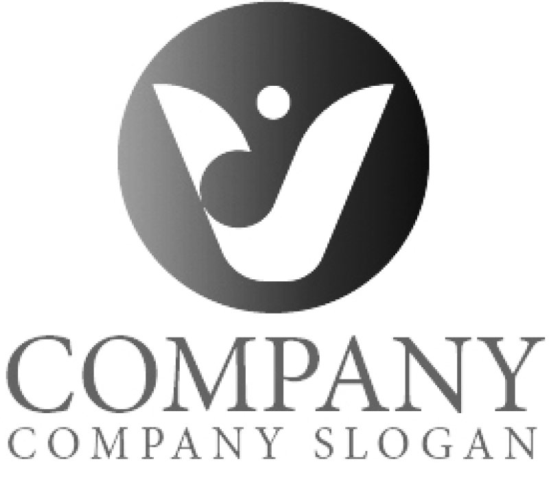 画像5: 人・V・花・グラデーション・ロゴ・マークデザイン1109 (5)