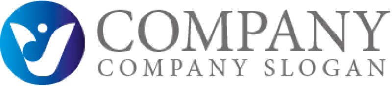 画像6: 人・V・花・グラデーション・ロゴ・マークデザイン1109 (6)