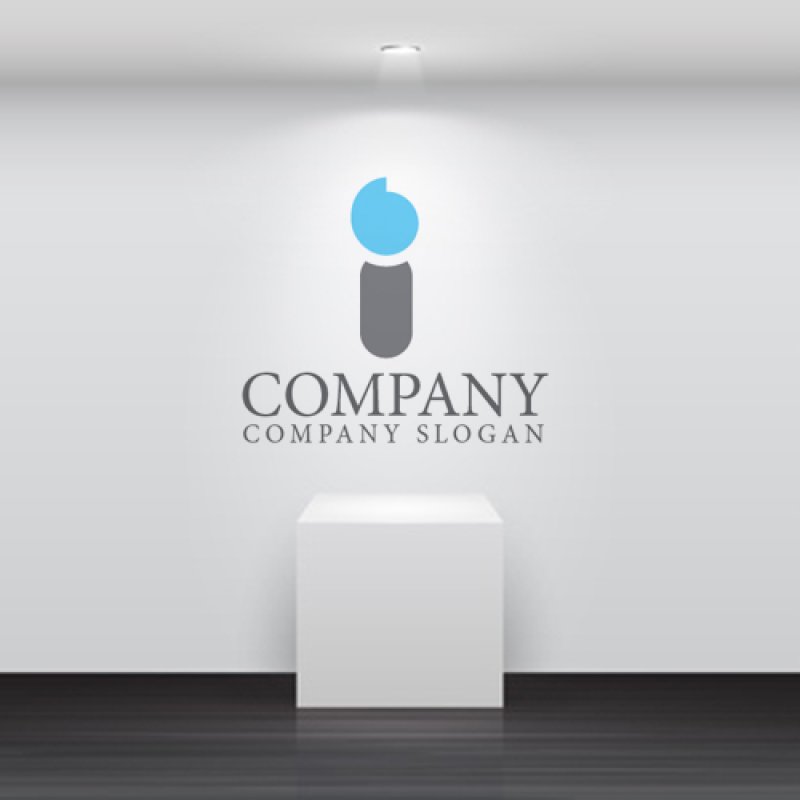 画像4: 人・i・松明・アルファベット・ロゴ・マークデザイン1125 (4)