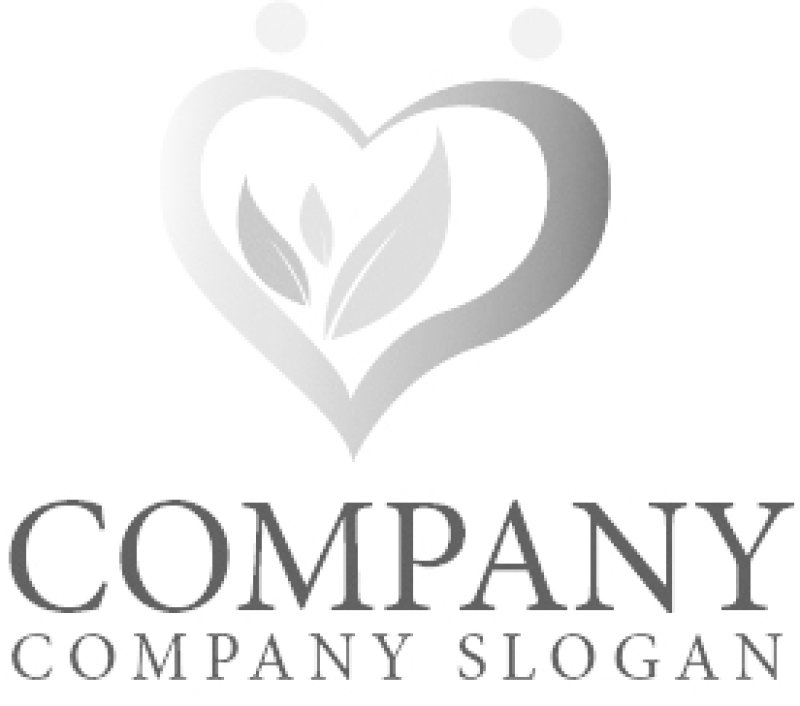 画像5: 葉・ハート・人・友情・協力・温もり・ロゴ・マークデザイン1134 (5)