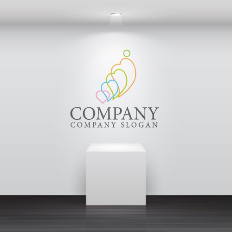 画像4: ハート・拡大・人・成長・友情・ロゴ・マークデザイン1140 (4)