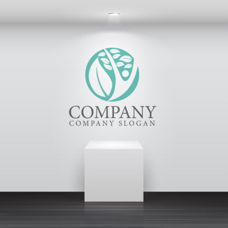 画像4: 人・葉・輪・ロゴ・マークデザイン1142 (4)