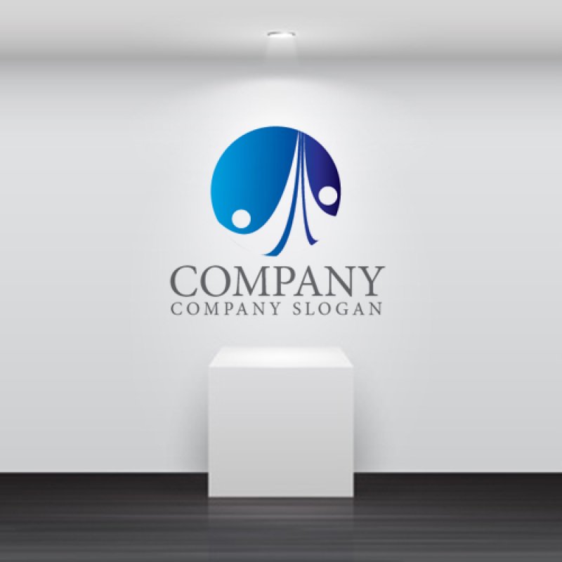 画像4: 人・協力・輪・友情・グラデーション・ロゴ・マークデザイン1143 (4)