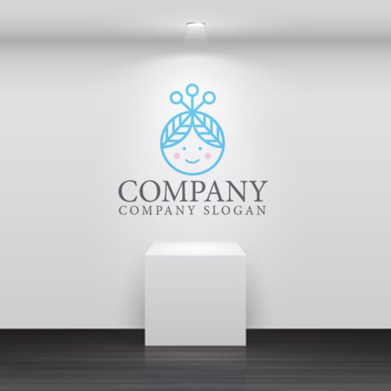 画像4: 顔・葉・輪・喜び・ロゴ・マークデザイン1152 (4)