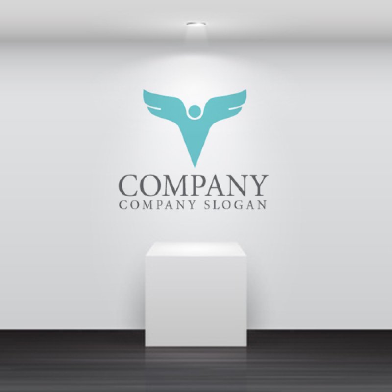 画像4: 人・Y・天使・羽・ロゴ・マークデザイン1158 (4)