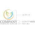 画像10: 人・曲線・輪・協力・ハート・躍動・ロゴ・マークデザイン1185