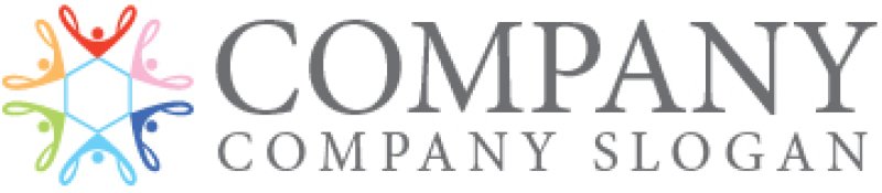 画像7: 人・曲線・輪・六角形・集合・ロゴ・マークデザイン1193 (7)