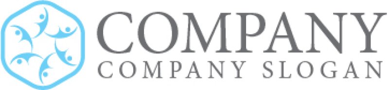 画像7: 人・六角形・曲線・回転・ロゴ・マークデザイン1194 (7)