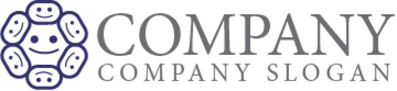 画像7: 人・顔・豆・六角形・ロゴ・マークデザイン1196 (7)