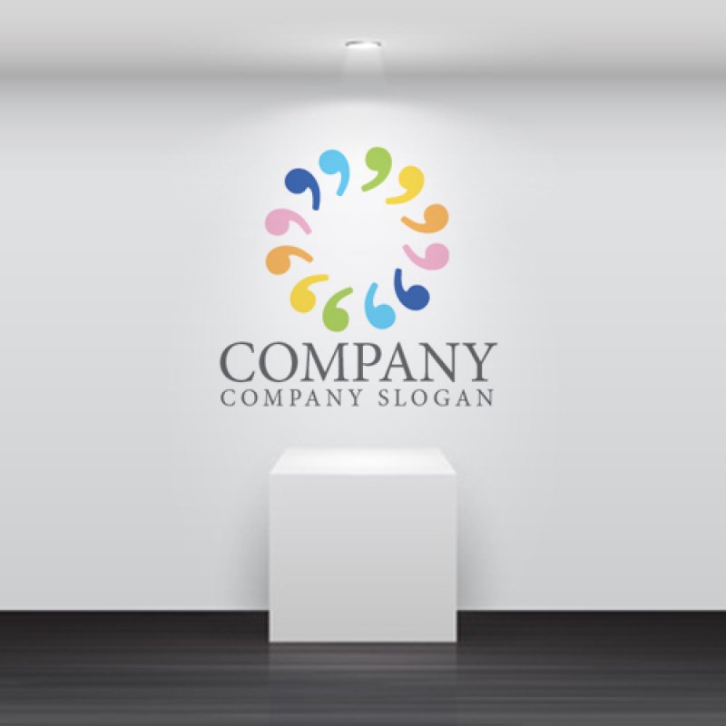 画像5: 人・コンマ・輪・集合・6・ロゴ・マークデザイン1200 (5)