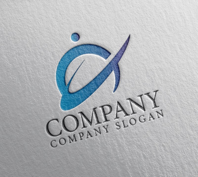 画像2: 人・輪・曲線・飛躍・グラデーション・ロゴ・マークデザイン1215 (2)