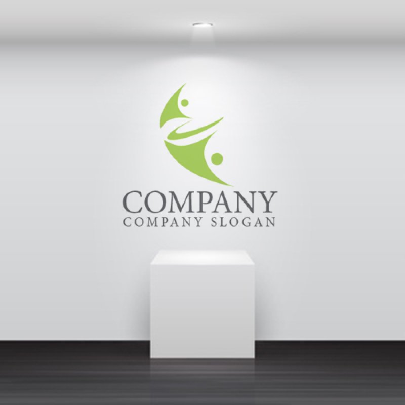 画像5: 人・E・曲線・協力・アルファベット・ロゴ・マークデザイン1226 (5)