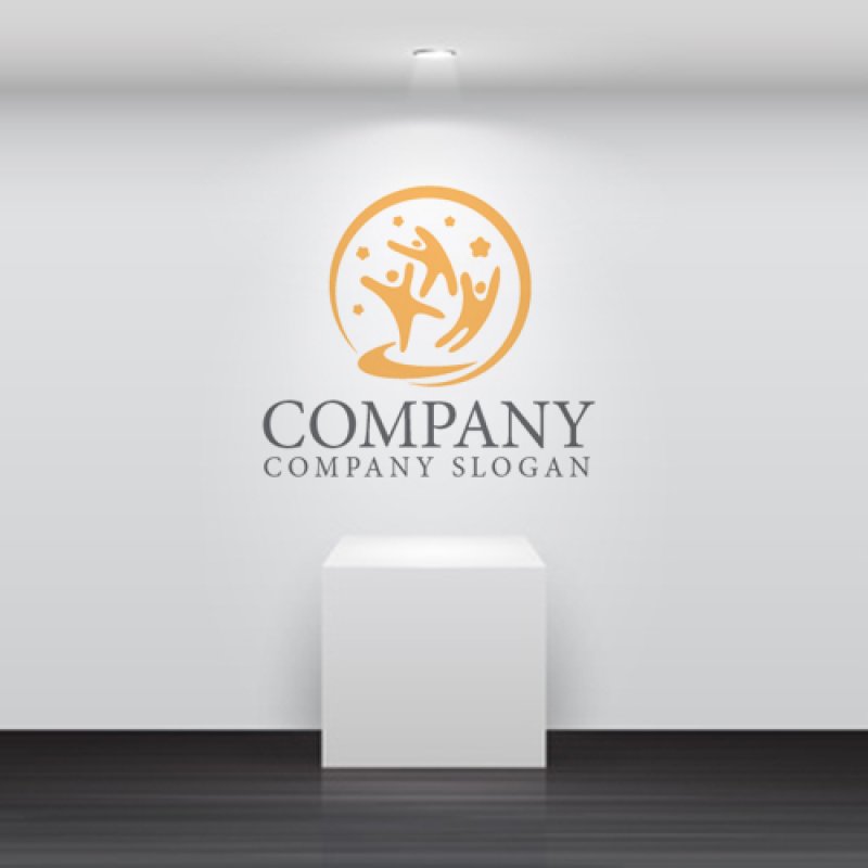 画像5: 人・曲線・輪・星・グループ・ロゴ・マークデザイン1230 (5)