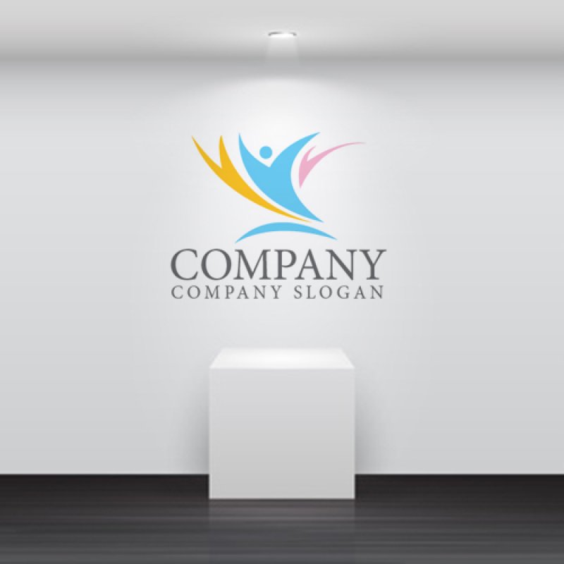 画像5: 人・曲線・上昇・よろこび・ロゴ・マークデザイン1234 (5)