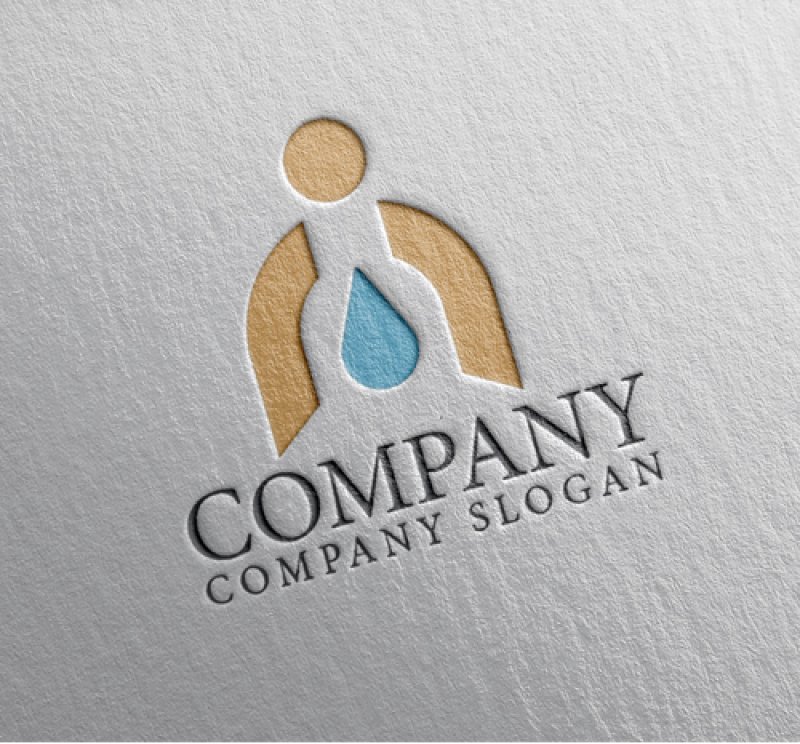 画像2: 人・水・水滴・ロゴ・マークデザイン1269 (2)