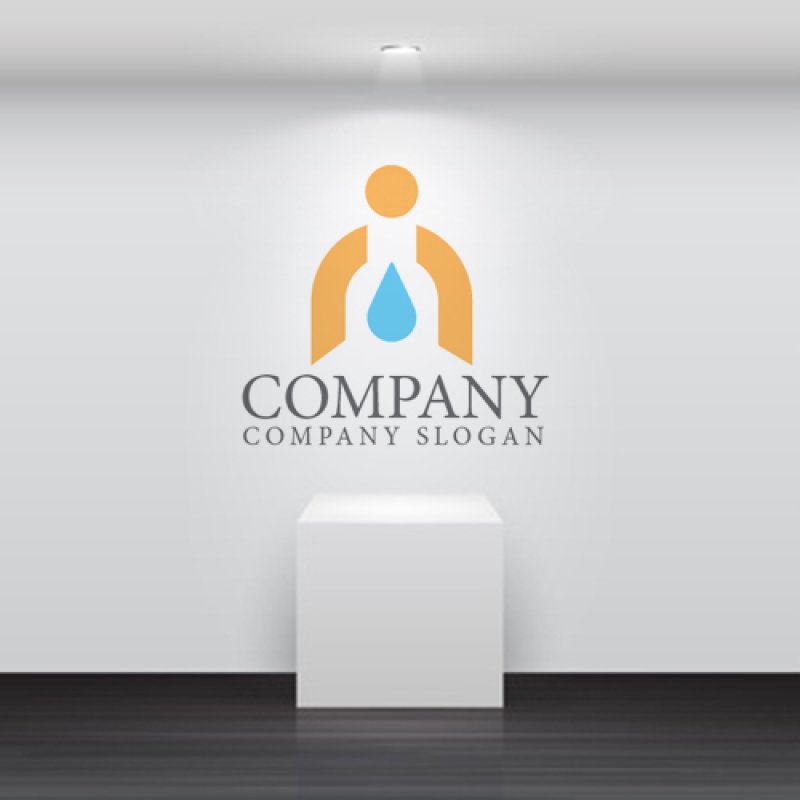 画像5: 人・水・水滴・ロゴ・マークデザイン1269 (5)