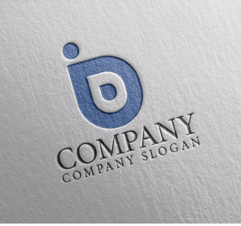 画像2: 人・D・水滴・アルファベット・ロゴ・マークデザイン1273 (2)