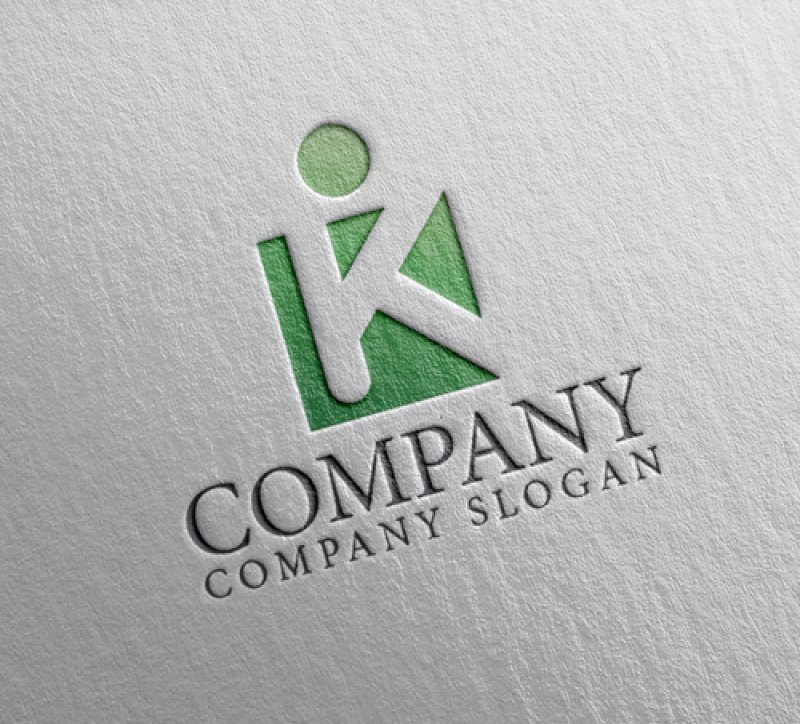 画像2: 人・K・四角・グラデーション・ロゴ・マークデザイン1279 (2)