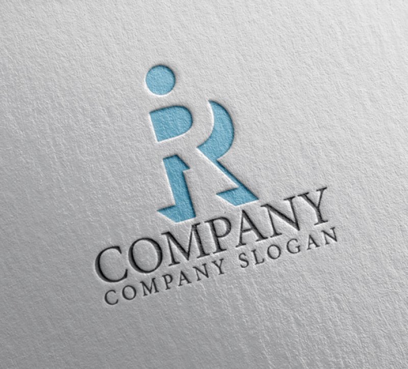 画像2: 人・R・アルファベット・ロゴ・マークデザイン1280 (2)