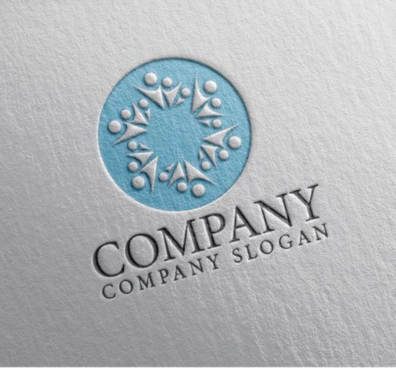 画像2: 人・輪・集合・ロゴ・マークデザイン1287 (2)