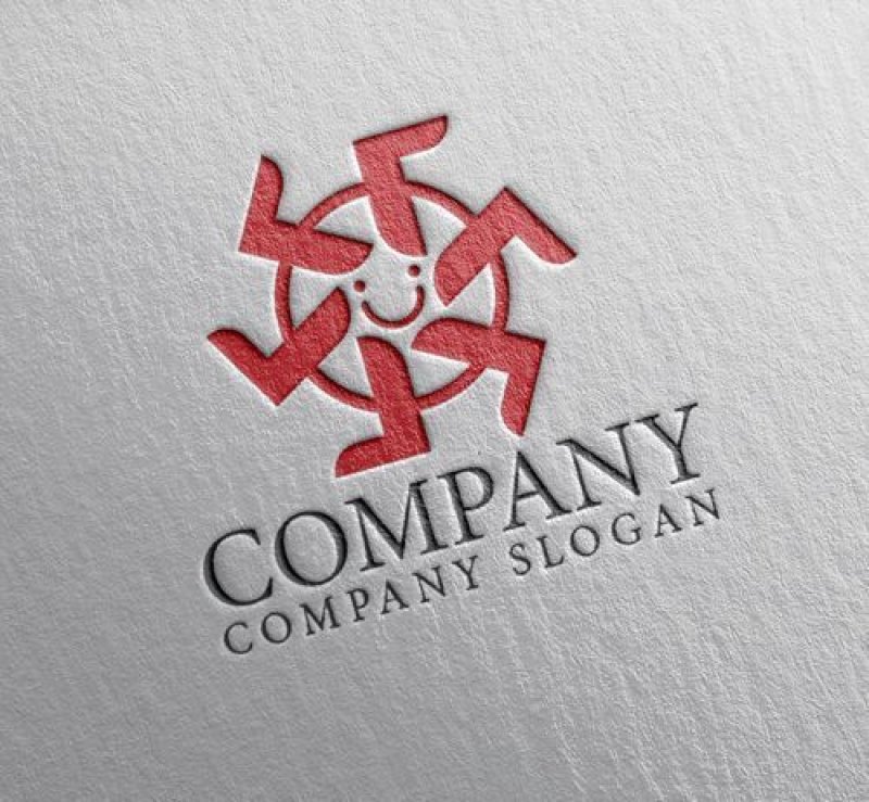 画像2: 人・輪・足・回転・ロゴ・マークデザイン1290 (2)