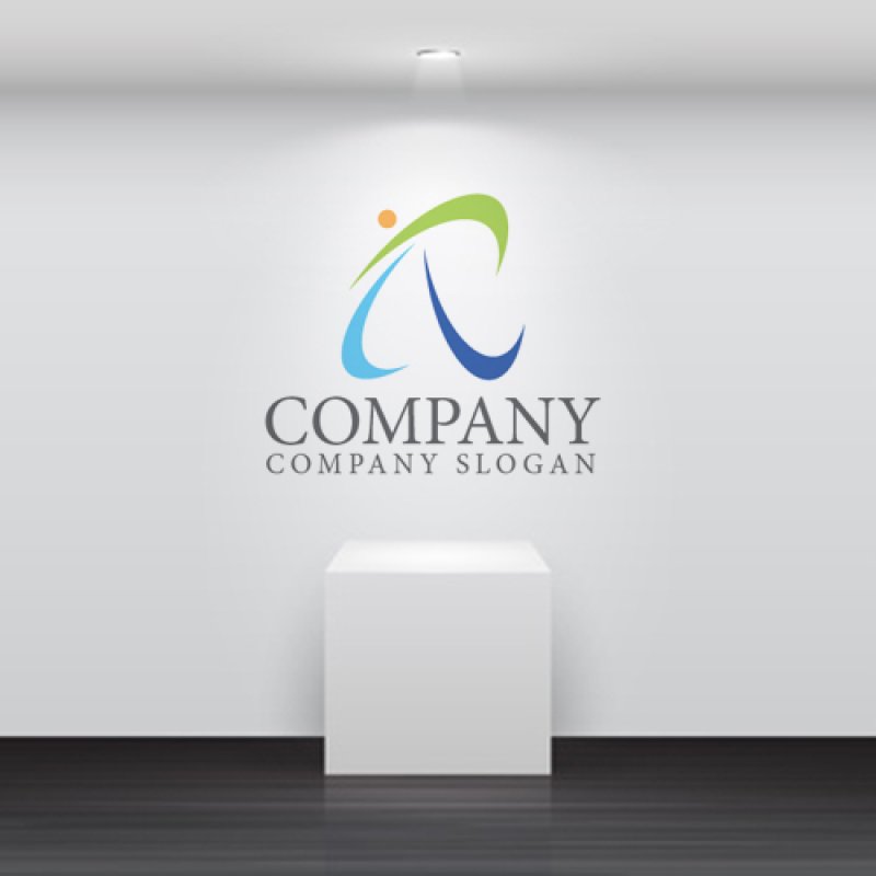 画像5: 人・R・曲線・T・ロゴ・マークデザイン1295 (5)