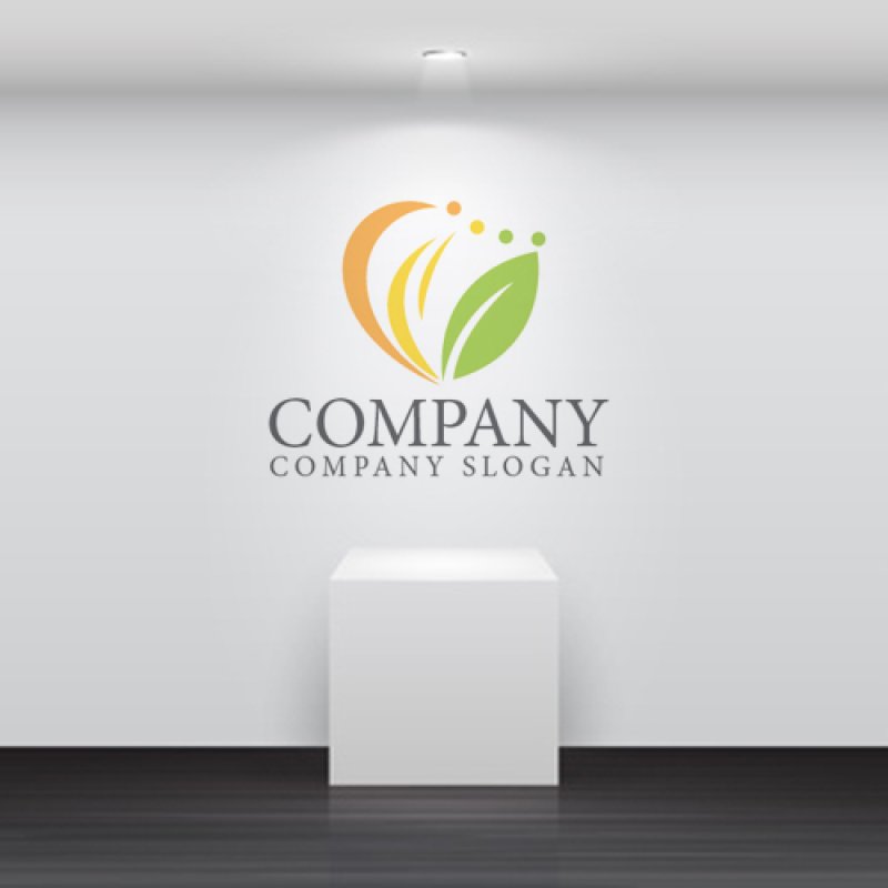 画像5: 人・ハート・曲線・葉・繋がり・ロゴ・マークデザイン1297 (5)