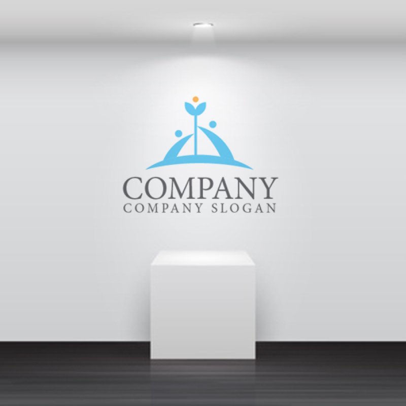 画像5: 人・葉・協力・成長・ロゴ・マークデザイン1301 (5)