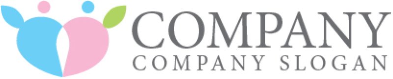 画像7: 人・羽・ハート・ペア・ロゴ・マークデザイン1306 (7)