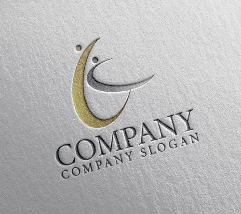 画像2: 人・曲線・C・L・アルファベット・ロゴ・マークデザイン1308 (2)