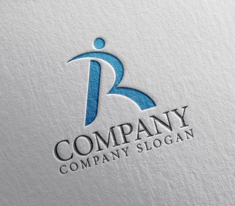 画像2: 人・R・曲線・アルファベット・グラデーション・ロゴ・マークデザイン1318 (2)