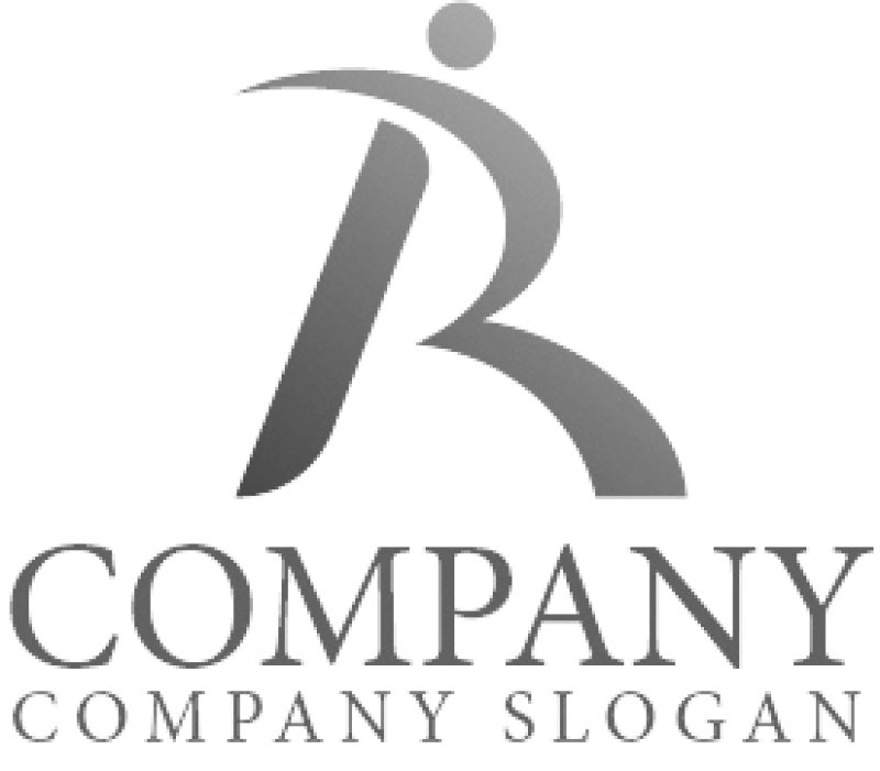 画像6: 人・R・曲線・アルファベット・グラデーション・ロゴ・マークデザイン1318 (6)