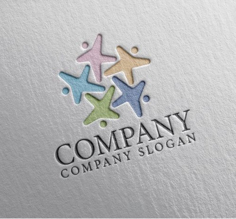 画像2: 人・星・集合・虹色・ロゴ・マークデザイン1321 (2)