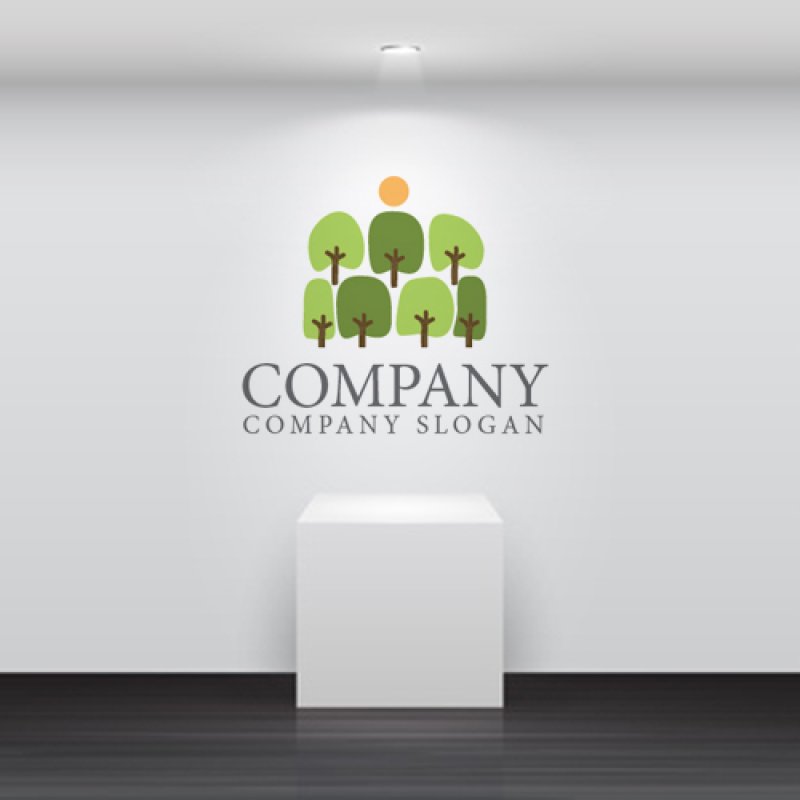 画像5: 人・木・太陽・森・ロゴ・マークデザイン1323 (5)