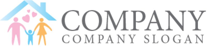 画像7: 人・家族・家・ハート・愛・ロゴ・マークデザイン1333 (7)