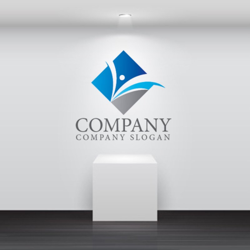 画像5: 人・L・曲線・菱形・アルファベット・グラデーション・会社ロゴ・マークデザイン1334 (5)