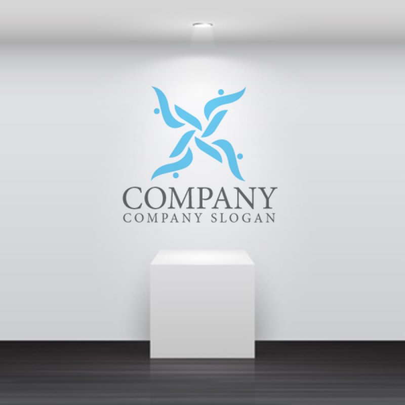 画像5: 人・風車・つながり・ロゴ・マークデザイン1338 (5)