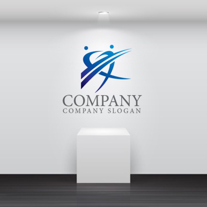 画像5: 人・ハート・曲線・グラデーション・会社ロゴ・マークデザイン1349 (5)