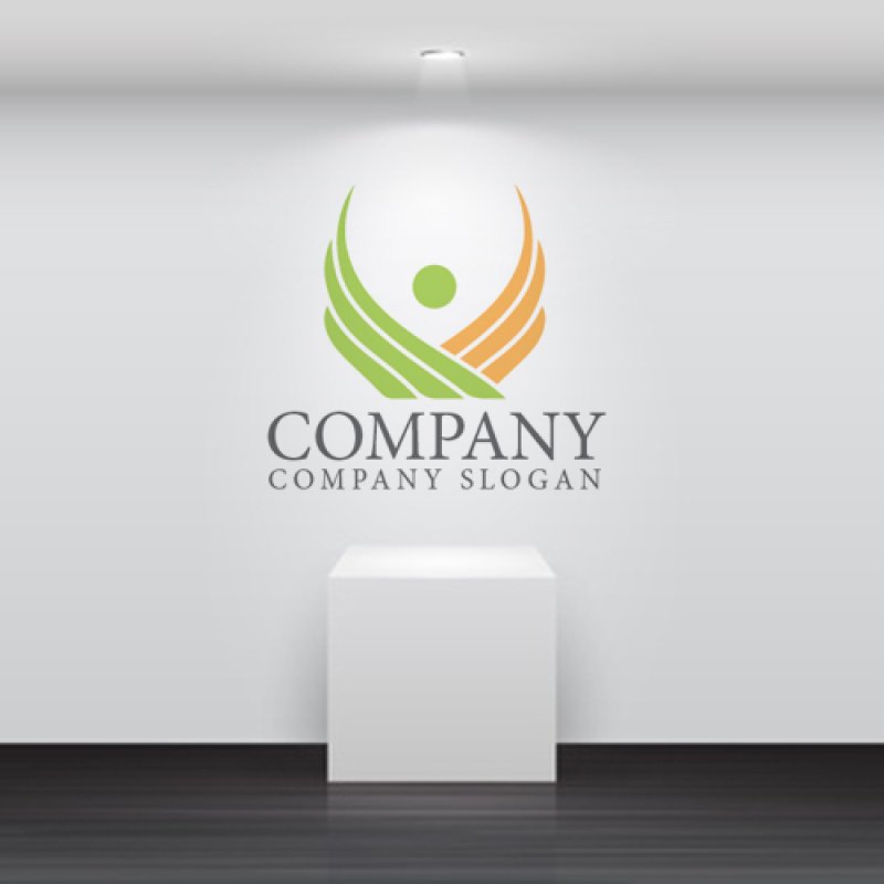 画像5: 人・翼・鳥・ロゴ・マークデザイン1354 (5)