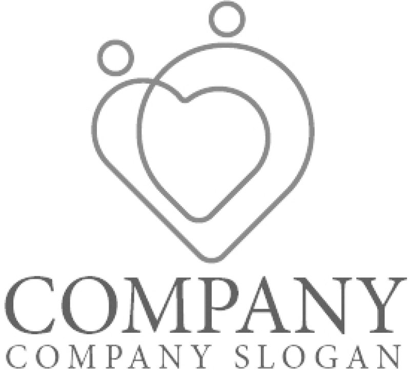画像6: 人・ハート・ペア・ロゴ・マークデザイン1357 (6)