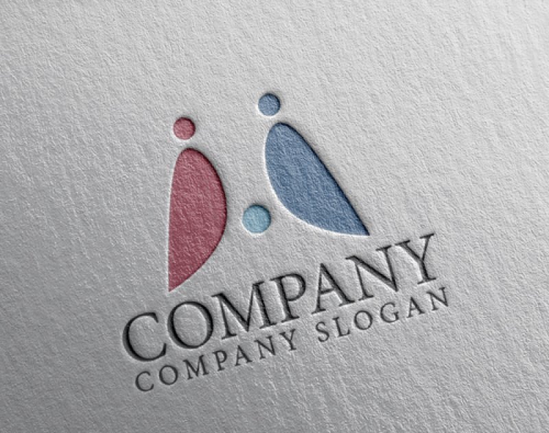 画像2: 人・翼・A・アルファベット・ロゴ・マークデザイン1358 (2)