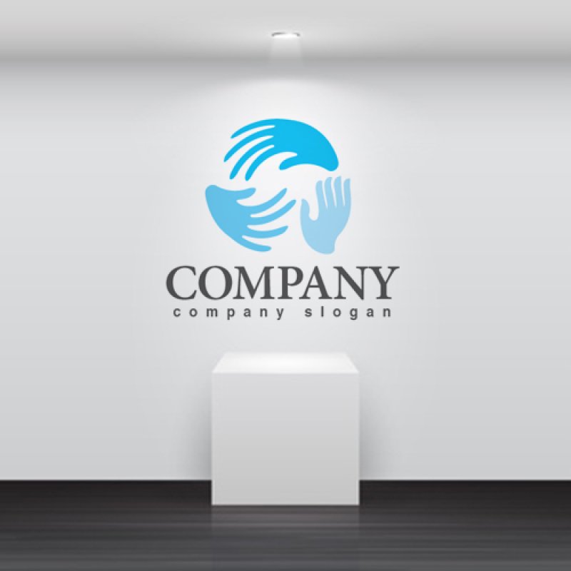 画像5: 手・グループ・輪・ロゴ・マークデザイン1371 (5)