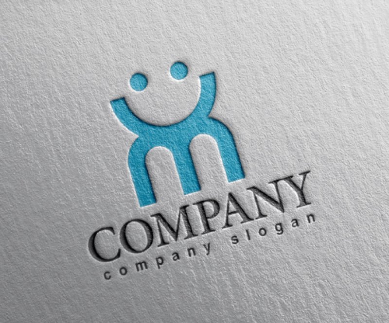 画像2: 人・顔・m・アルファベット・ロゴ・マークデザイン1376 (2)