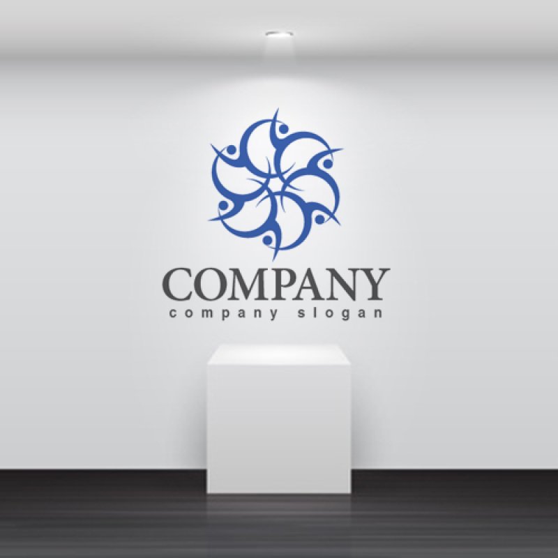 画像5: 人・喜び・風車・花・ロゴ・マークデザイン1379 (5)