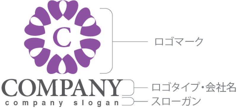 画像10: ハート・C・アルファベット・ロゴ・マークデザイン1380 (10)