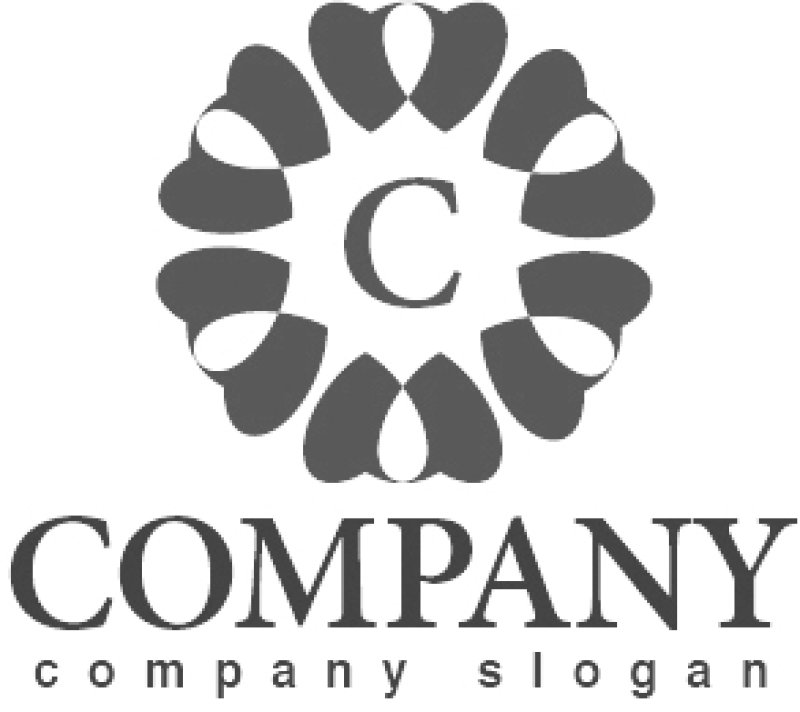 画像6: ハート・C・アルファベット・ロゴ・マークデザイン1380 (6)