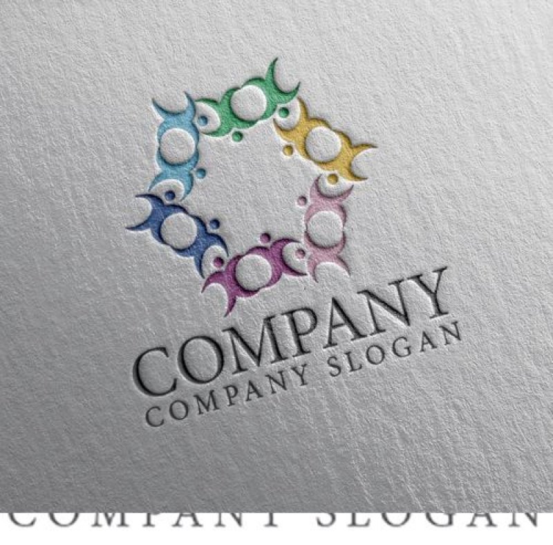 画像2: 人・輪・つながり・ロゴ・マークデザイン1381 (2)