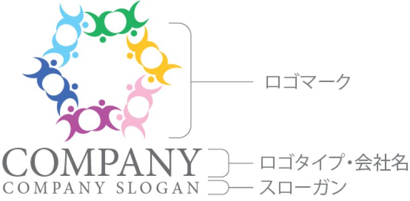 画像10: 人・輪・つながり・ロゴ・マークデザイン1381 (10)